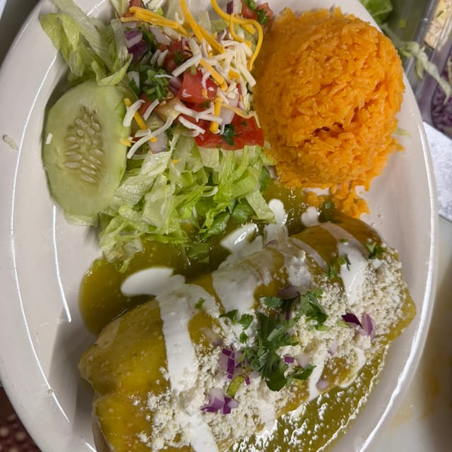 Wet Burrito Plate.