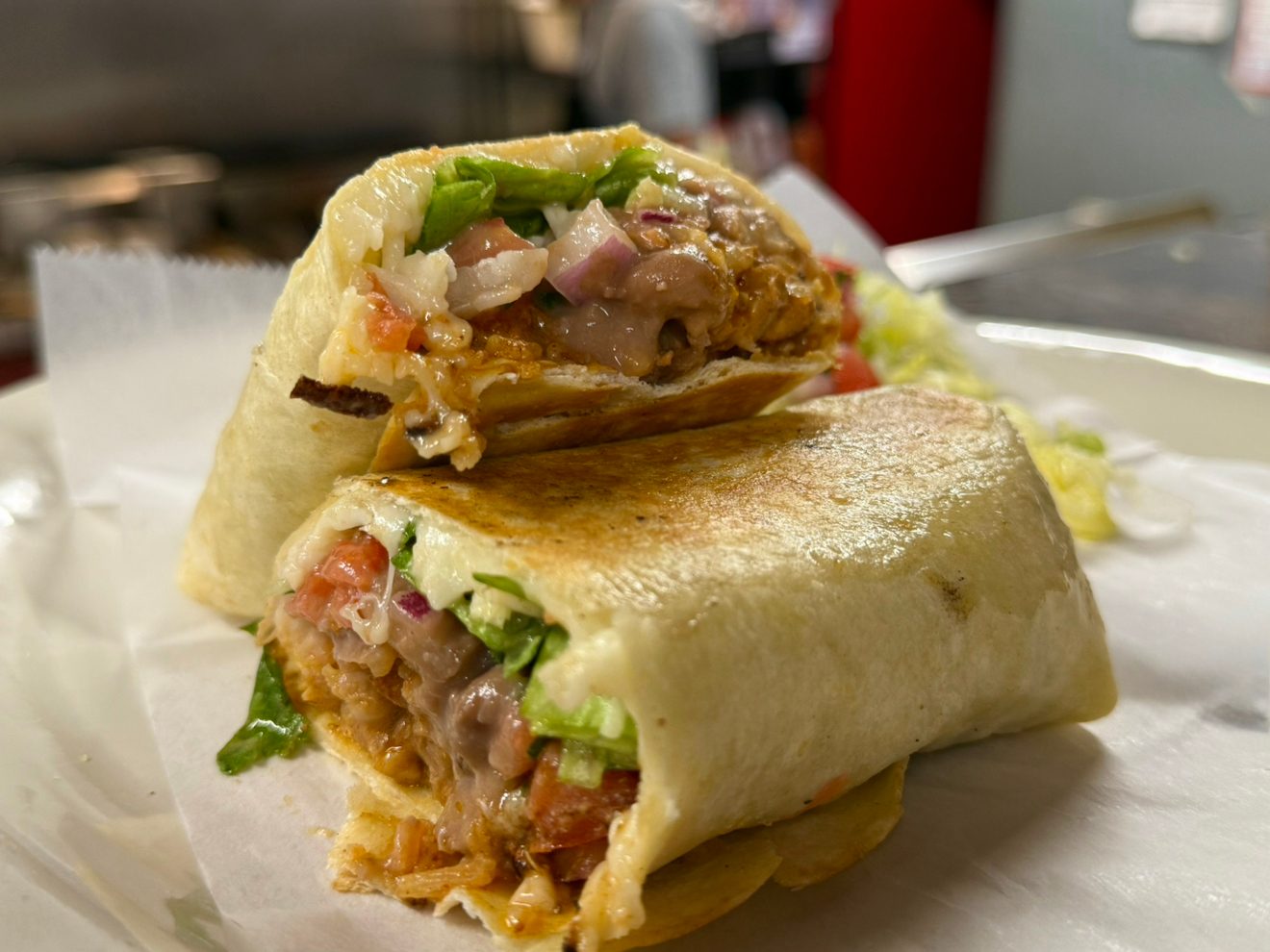Single Burrito Plate.