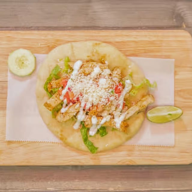 Al Pastor / Roasted Pork Chalupa.