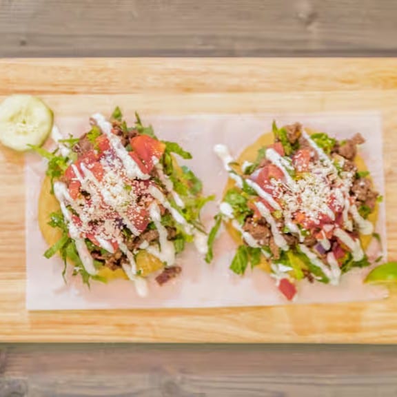 Al Pastor / Roasted Pork Tostadas.