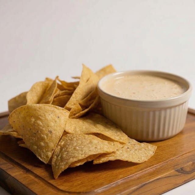 Chips Y Chips De Queso / Cheese Dip and Chips.