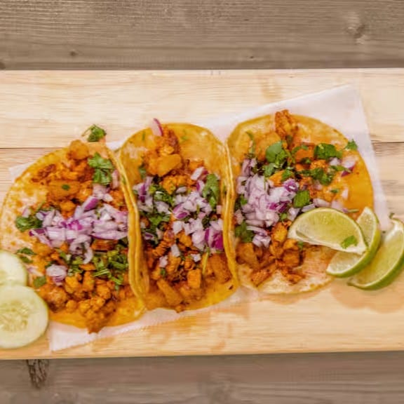 Al Pastor / Roasted Pork Tacos.