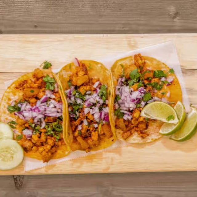 Al Pastor / Roasted Pork Tacos.
