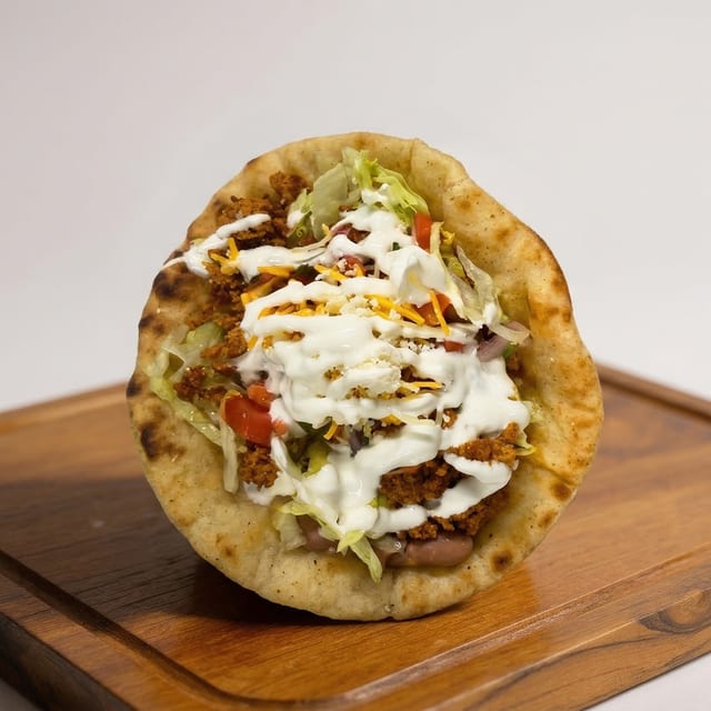 Chorizo / Mexican Sausage Gordita.